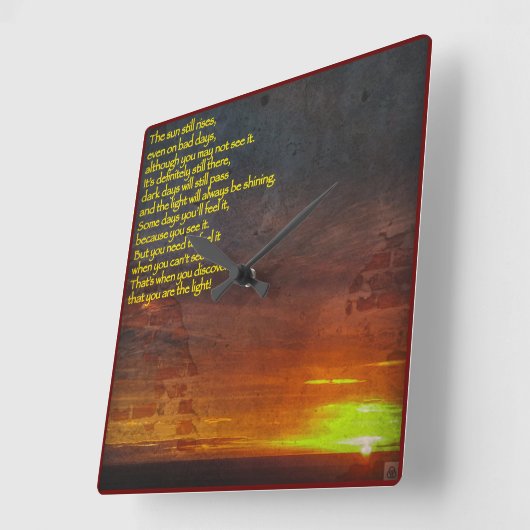 Stijging en grendel vierkante klok (Hoek)