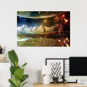 Stijging en herfst van een Rijk Poster (Thuiskantoor)