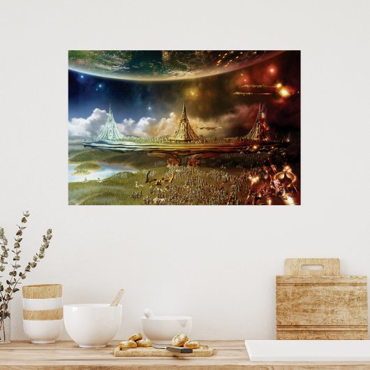 Stijging en herfst van een Rijk Poster (Keuken)