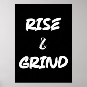 Stijging en korst - Gym, Hustle, Succes Poster