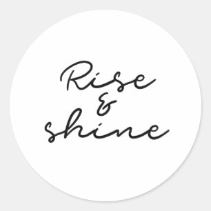 Stijging en lijm ronde sticker