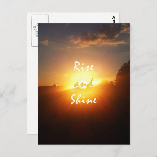 Stijging en schijn briefkaart (Voorkant / Achterkant)