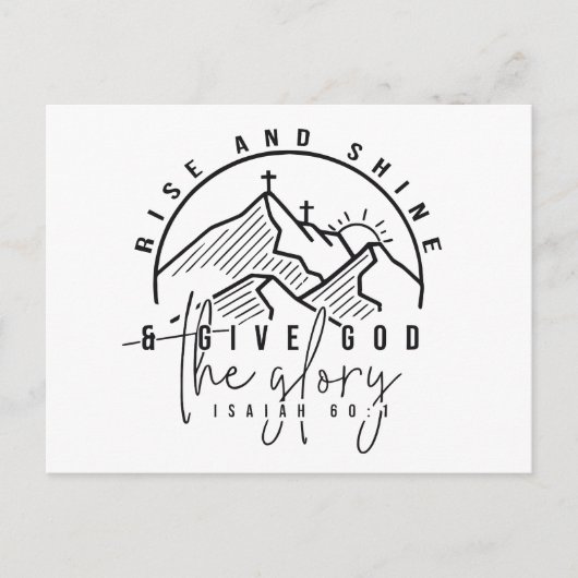 Stijging en schijn briefkaart (Voorkant)