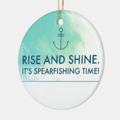 Stijging en schijn Het is de tijd van de SpearFish Keramisch Ornament (Links)