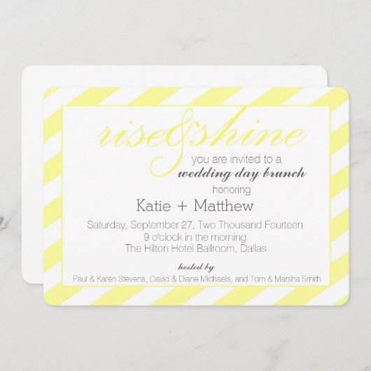 Stijging en schijn kaart (Voorkant / Achterkant)