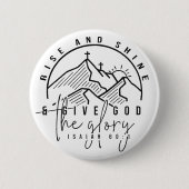 Stijging en schijn ronde button 5,7 cm (Voorkant)