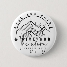 Stijging en schijn ronde button 5,7 cm