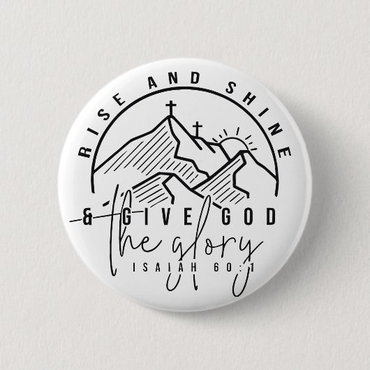 Stijging en schijn ronde button 5,7 cm (Voorkant)