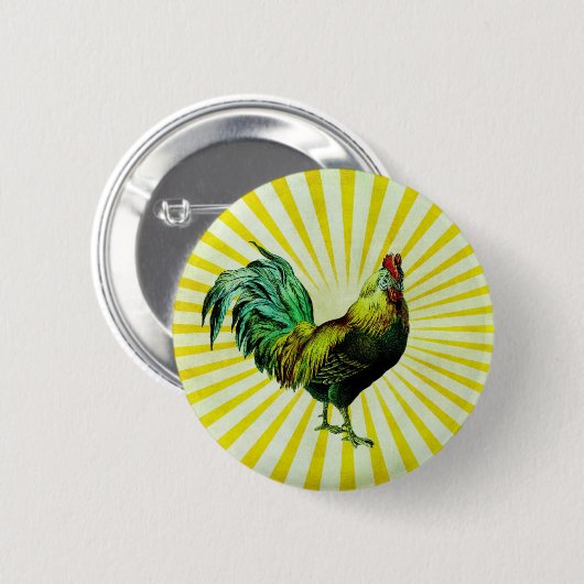 Stijging en schijn ronde button 5,7 cm (Voorkant /achterkant)
