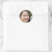 Stijging en schijn ronde sticker (Tas)