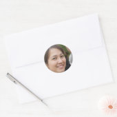 Stijging en schijn ronde sticker (Envelop)