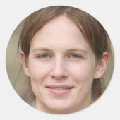 Stijging en schijn ronde sticker (Voorkant)