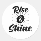 Stijging en schijn ronde sticker (Voorkant)