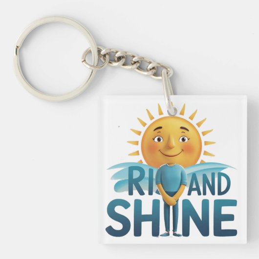 Stijging en schijn sleutelhanger (voorkant)