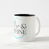 Stijging en schijn tweekleurige koffiemok (Voorkant rechts)