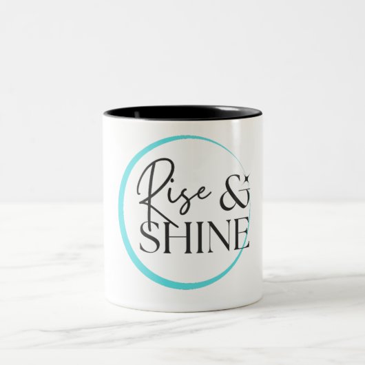 Stijging en schijn tweekleurige koffiemok (Center)