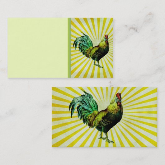 Stijging en schijn visitekaartje (Voorkant / Achterkant)