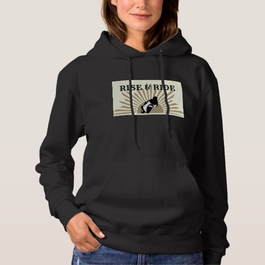 Stijging en stemming - BLK-GOLD-vrouwen Hoodie (Voorkant)