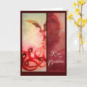 Stijging - het Wenskaart van Phoenix Kaart (Gele Bloem)