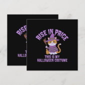Stijging in prijs, dit is mijn Halloween kostuum! Kaart (Voorkant / Achterkant)