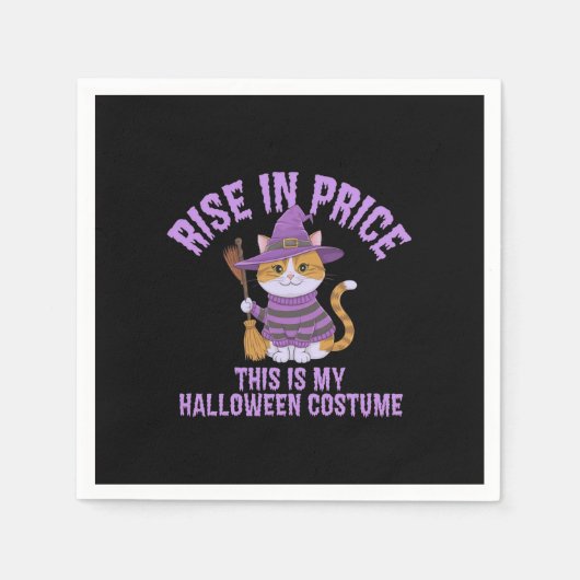Stijging in prijs, dit is mijn Halloween kostuum! Servet (Voorkant)