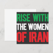 Stijging met de Vrouwen in Iran Kaart (Voorkant / Achterkant)