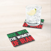 Stijging met de Vrouwen in Iran Kartonnen Onderzetters (Insitu)