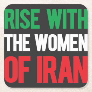 Stijging met de Vrouwen in Iran Kartonnen Onderzetters