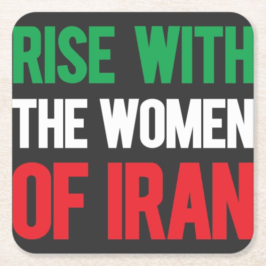 Stijging met de Vrouwen in Iran Kartonnen Onderzetters (Voorkant)