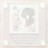 Stijging sterker thema glazen onderzetter (Achterkant)