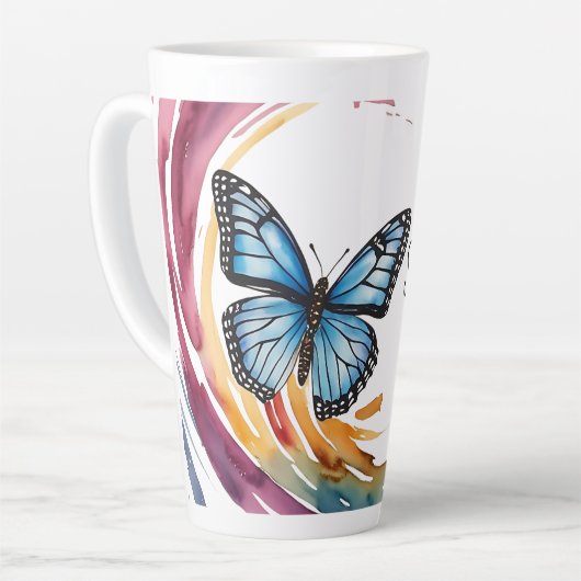 Stijging sterker thema latte mok (Linkerhoek)