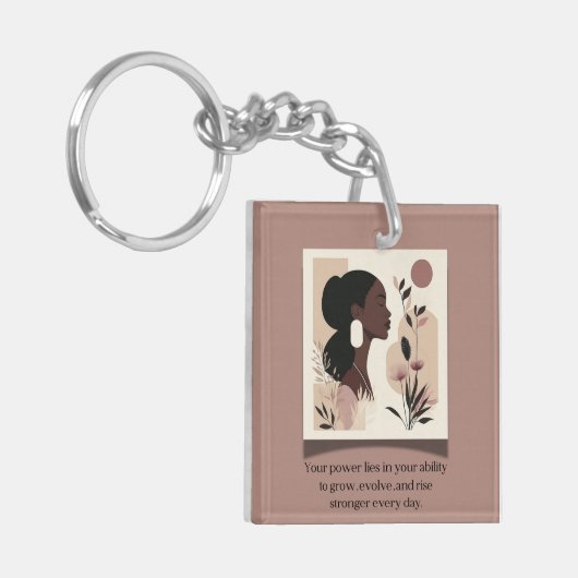 Stijging sterker thema sleutelhanger (Voorkant Links)