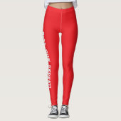 Stijging Uitvoeren Herhalingsofferte rood Leggings (Voorkant)