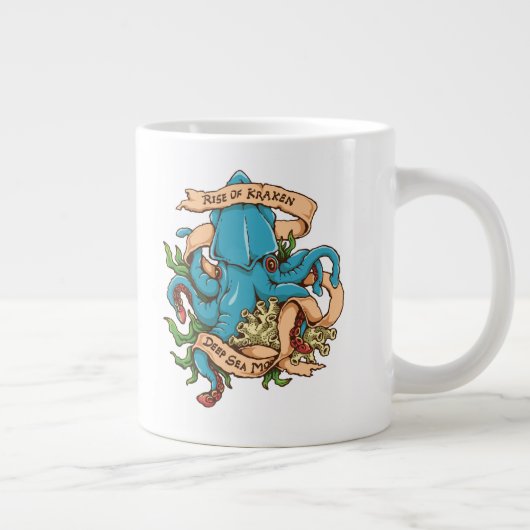 Stijging van de Kraken Monster Octopus Grote Koffiekop (Rechts)