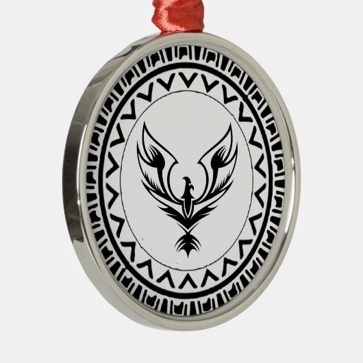 Stijging van de Phoenix Metalen Ornament (Rechts)