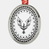 Stijging van de Phoenix Metalen Ornament (Links)