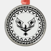 Stijging van de Phoenix Metalen Ornament (Voorkant)