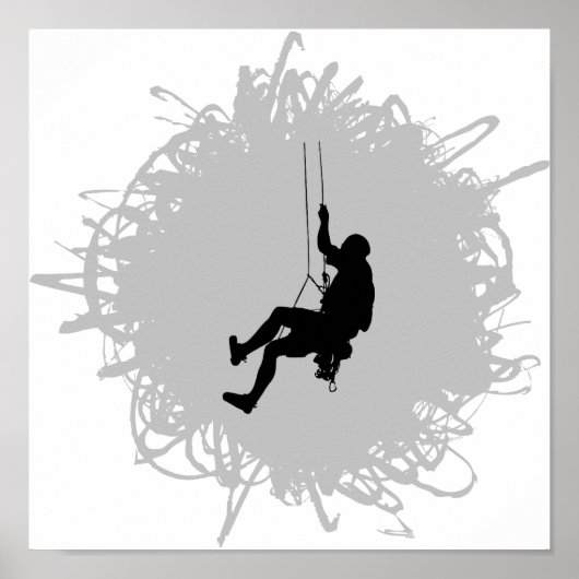 Stijgstijl van bergbeklimmen poster (Voorkant)