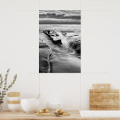 stijgtijd aan de strand poster (Keuken)