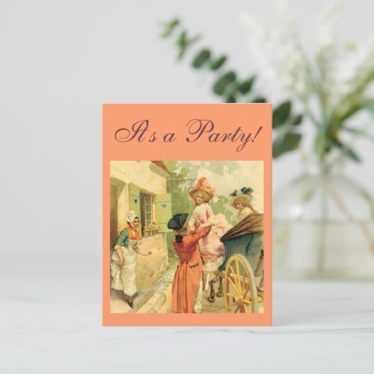  stijl 18e eeuws Briefkaart (Staand voorkant)