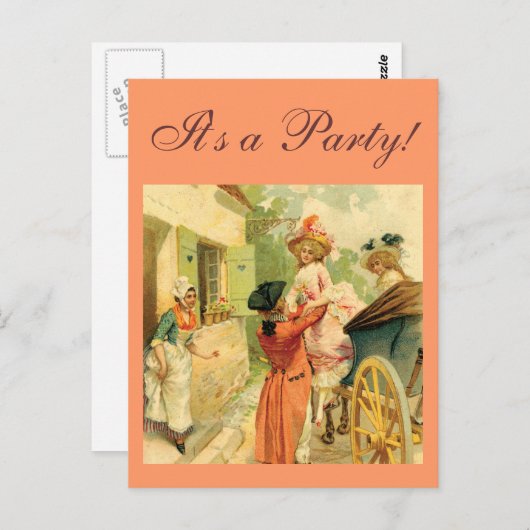  stijl 18e eeuws Briefkaart (Voorkant / Achterkant)