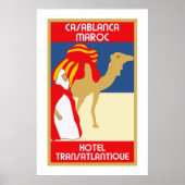  stijl 1920s Casablanca-reizen adverteren Poster (Voorkant)