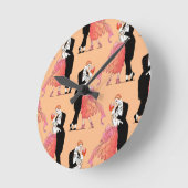 stijl 1920s Dancing Paar Ronde Klok (Hoek)