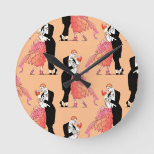 stijl 1920s Dancing Paar Ronde Klok