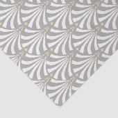  stijl 1920s deco witte palmettos tissuepapier (Detail)