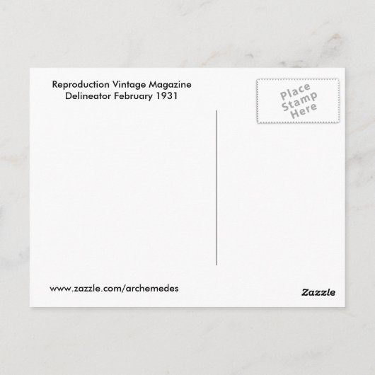  stijl 1931 briefkaart (Achterkant)