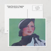  stijl 1932 briefkaart (Voorkant / Achterkant)