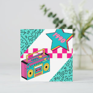 stijl 1990 Stereo Bedankkaart