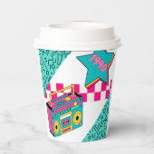  stijl 1990 Stereo Papieren Bekers (Achterkant)