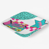  stijl 1990 Stereo Papieren Bordje (Gebogen)